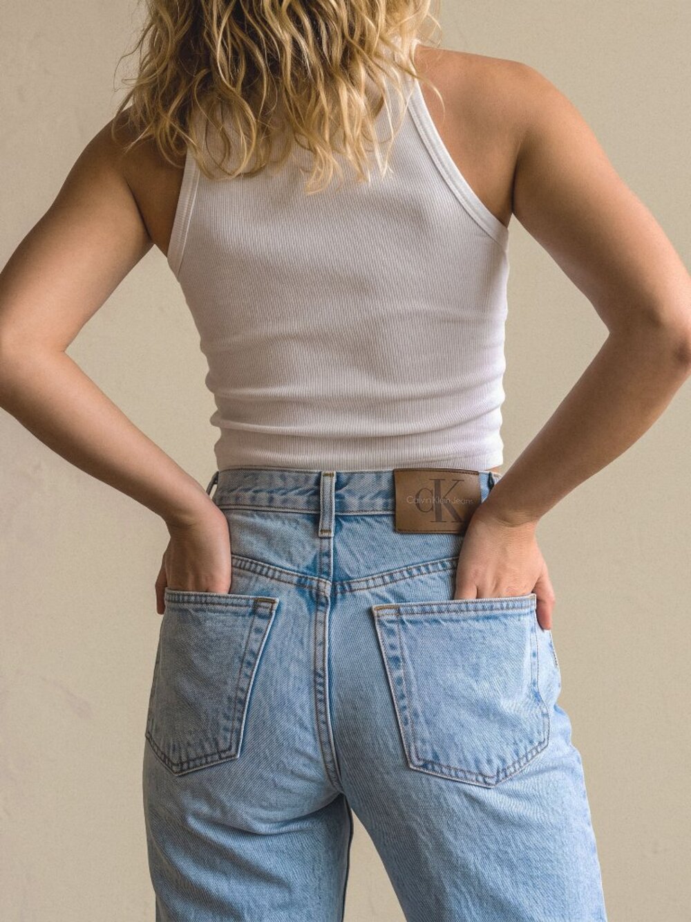 Vintage 90s Calvin Klein Jeans Womens Size 2 P High Waist Tapered Mom Jean 1996